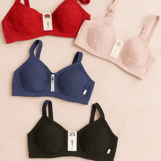 SUMMER SPECIAL COTTON BRA (PACK OF 3)