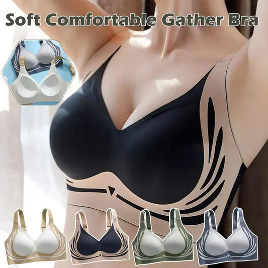 🔥🎁Super gather bra | Wireless Push-up Bra👍No more sagging breasts